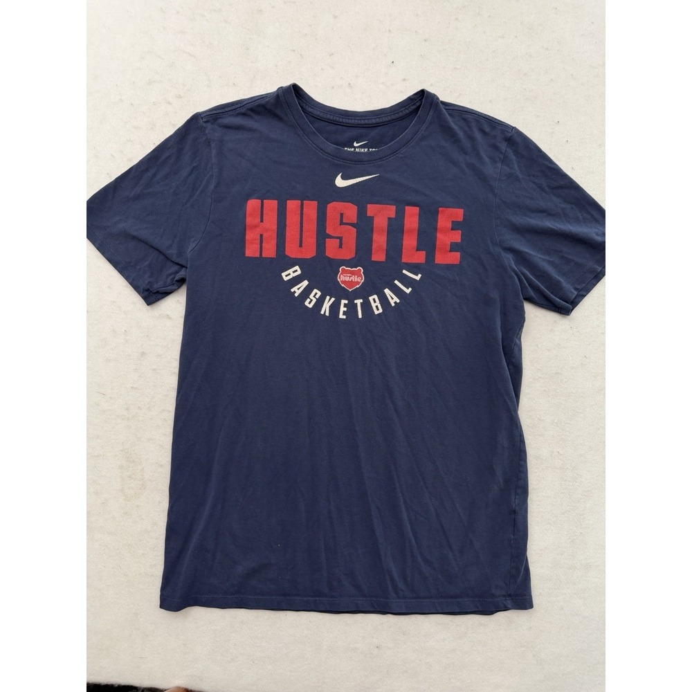 Nike Memphis Hustle G-League Men's Large Dri-fit T-shirt Center Swoosh RARE